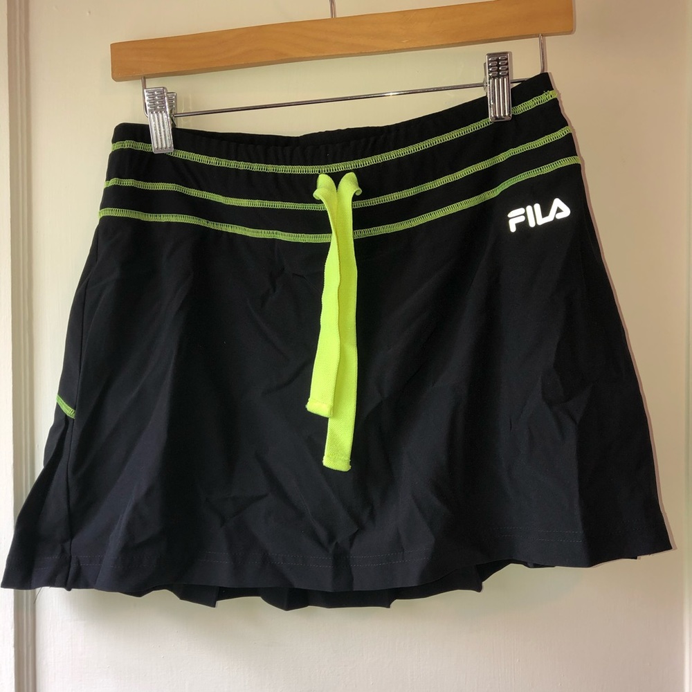 Fila tennis skort black/green